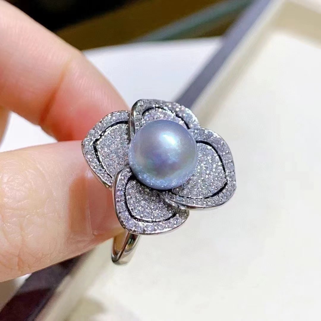S925 Sterling Silver Pearl Ring - 2