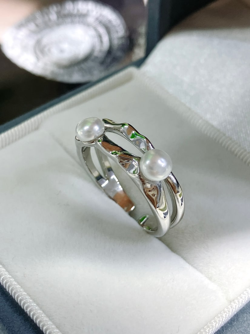 Natural pearl ring - 3