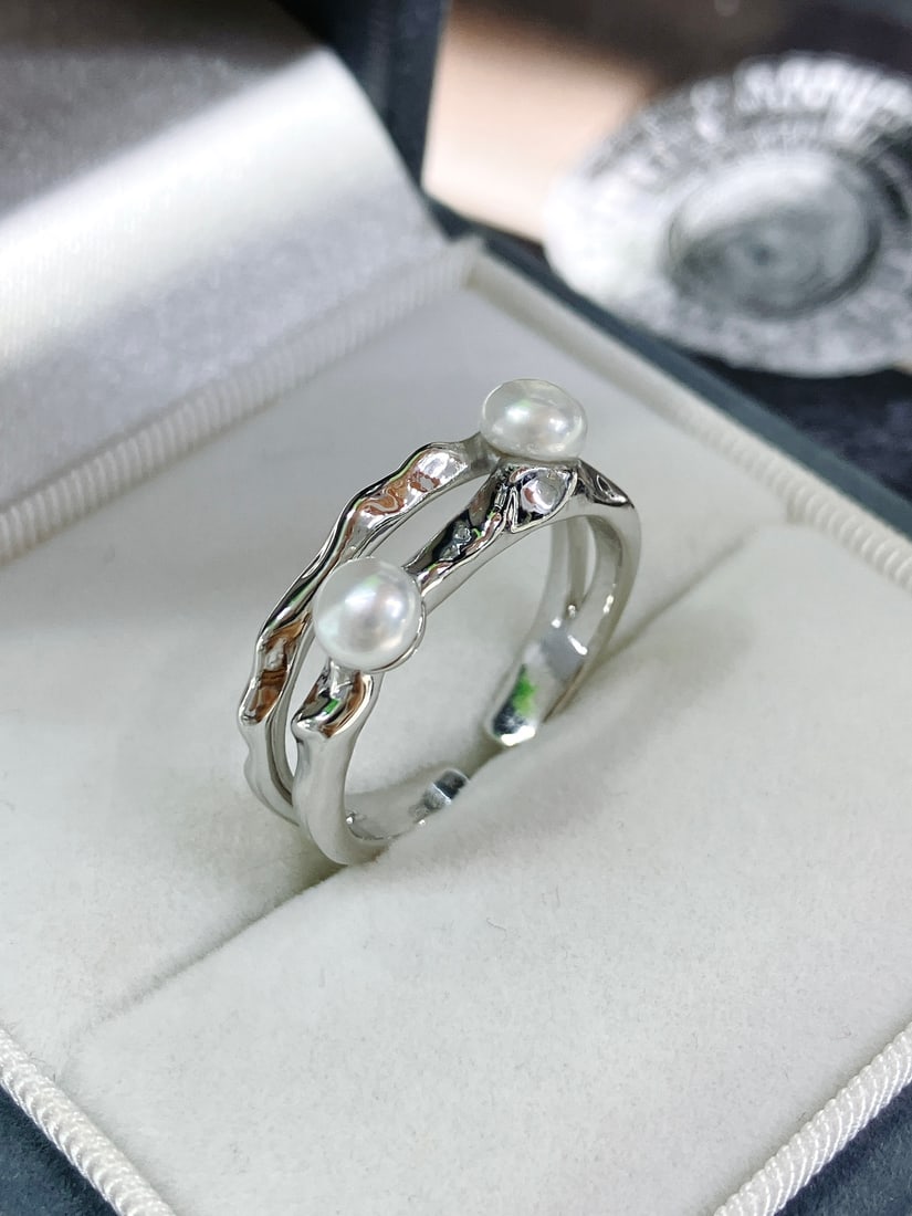 Natural pearl ring - 4