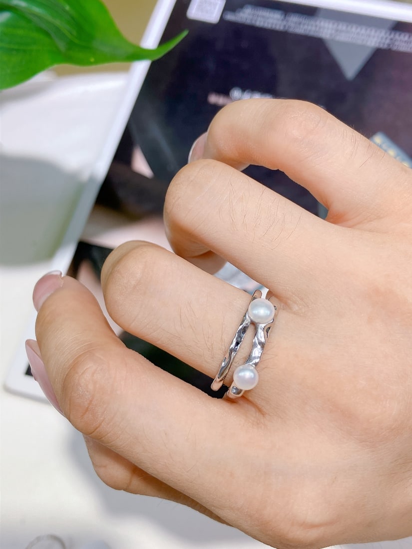 Natural pearl ring - 6