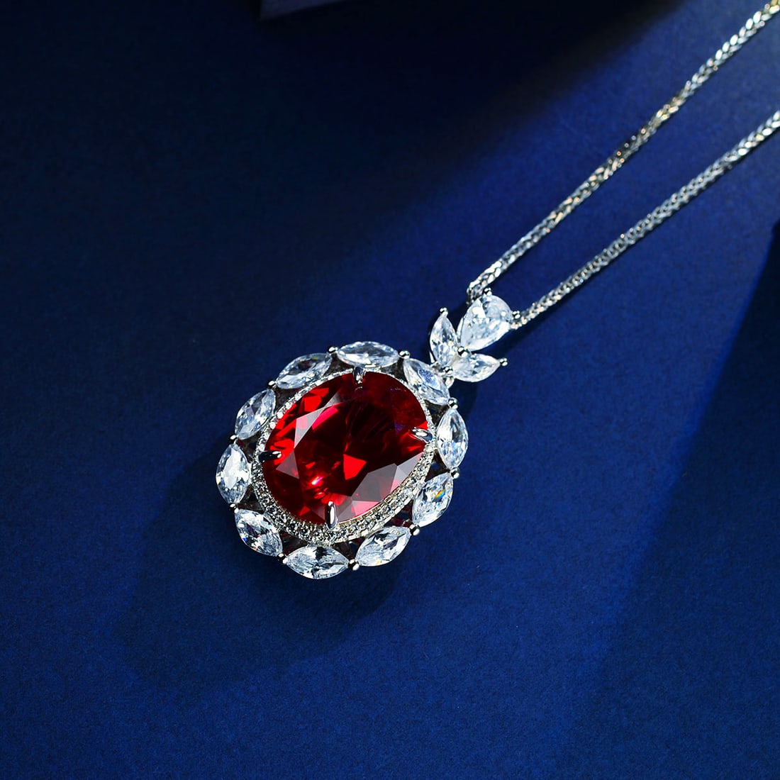 Sterling silver fine inlay, paired with a Chopin chain pendant - 2