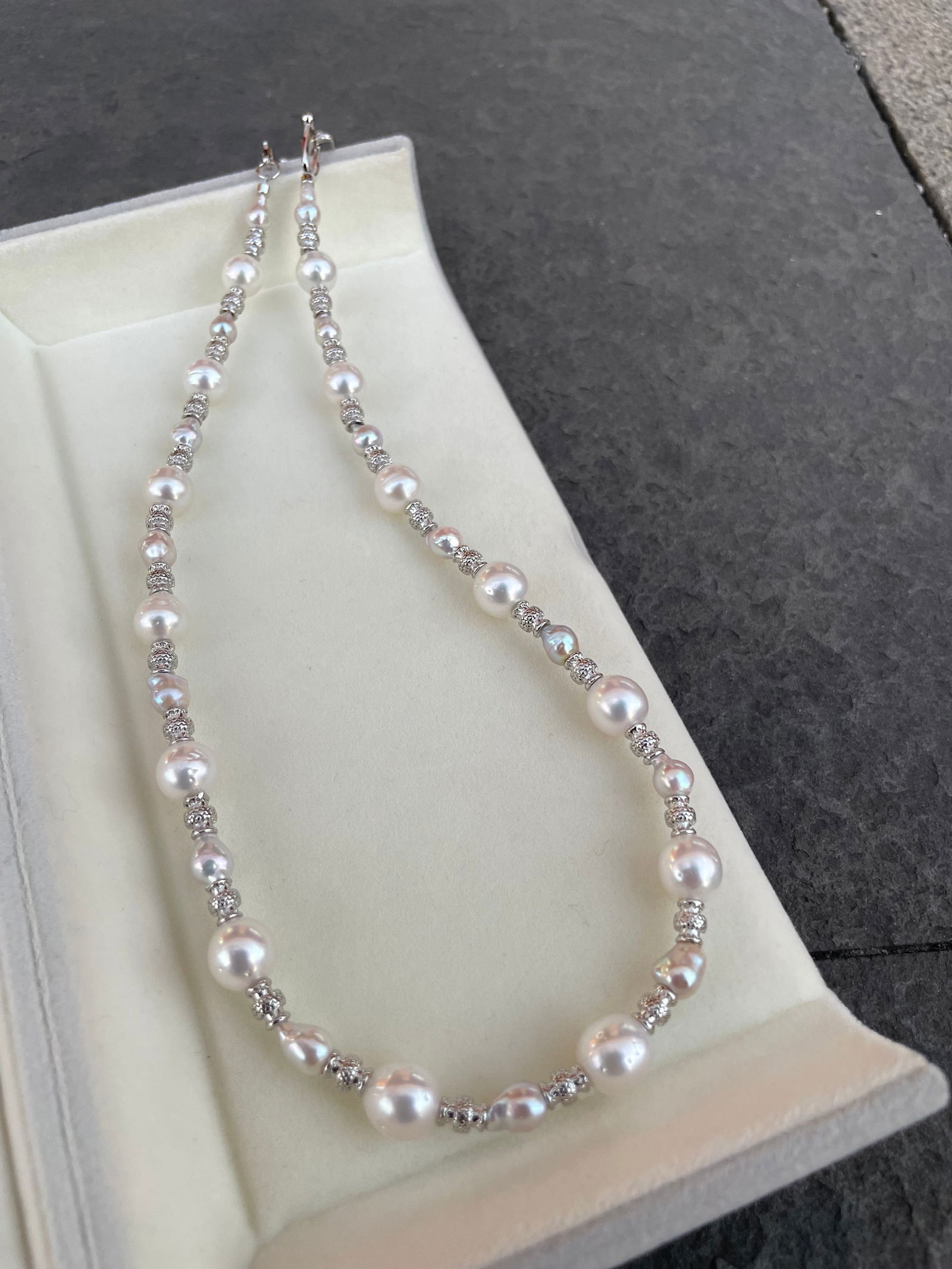 Natural pearl necklace - 3