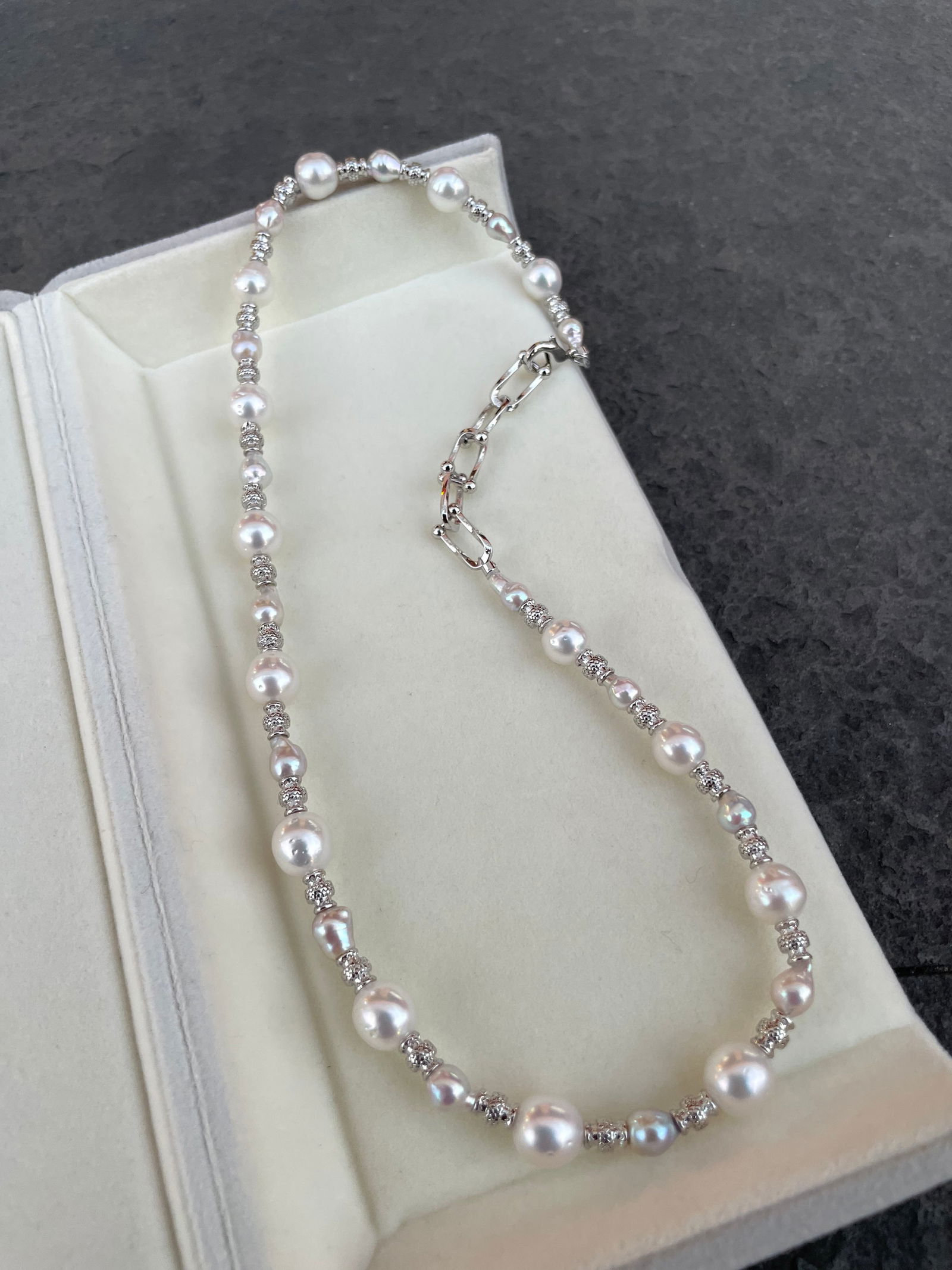 Natural pearl necklace - 4