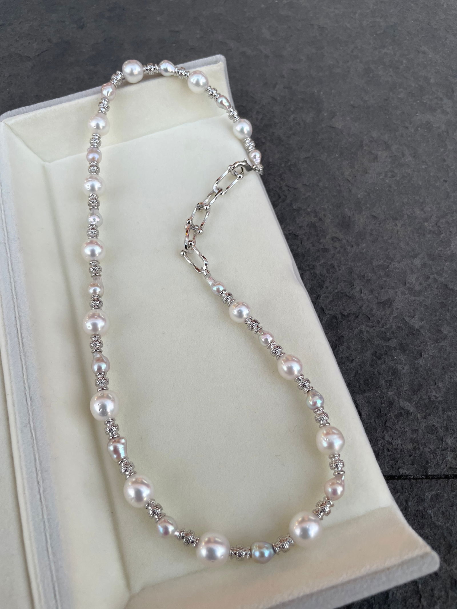 Natural pearl necklace - 5