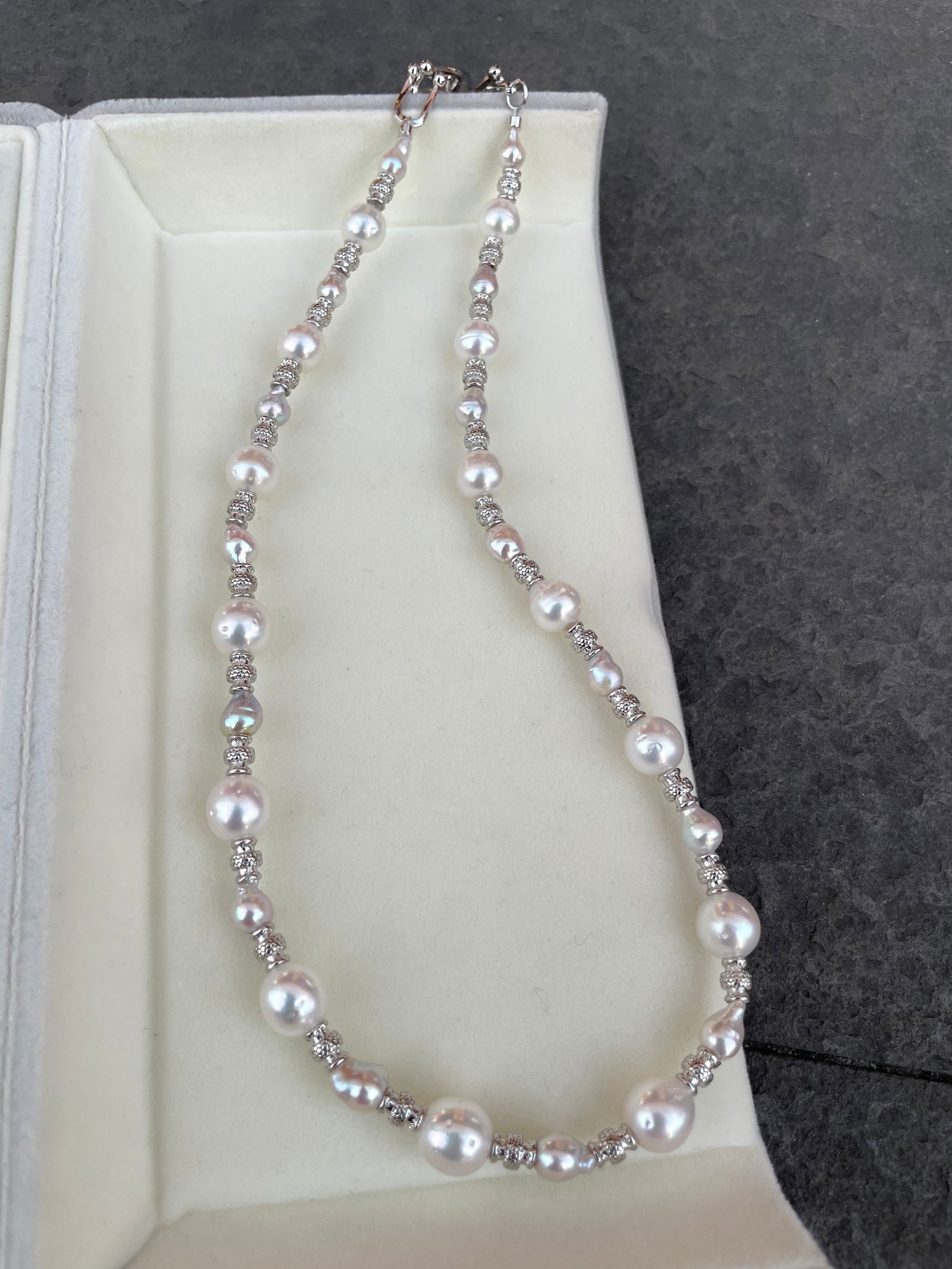 Natural pearl necklace - 7
