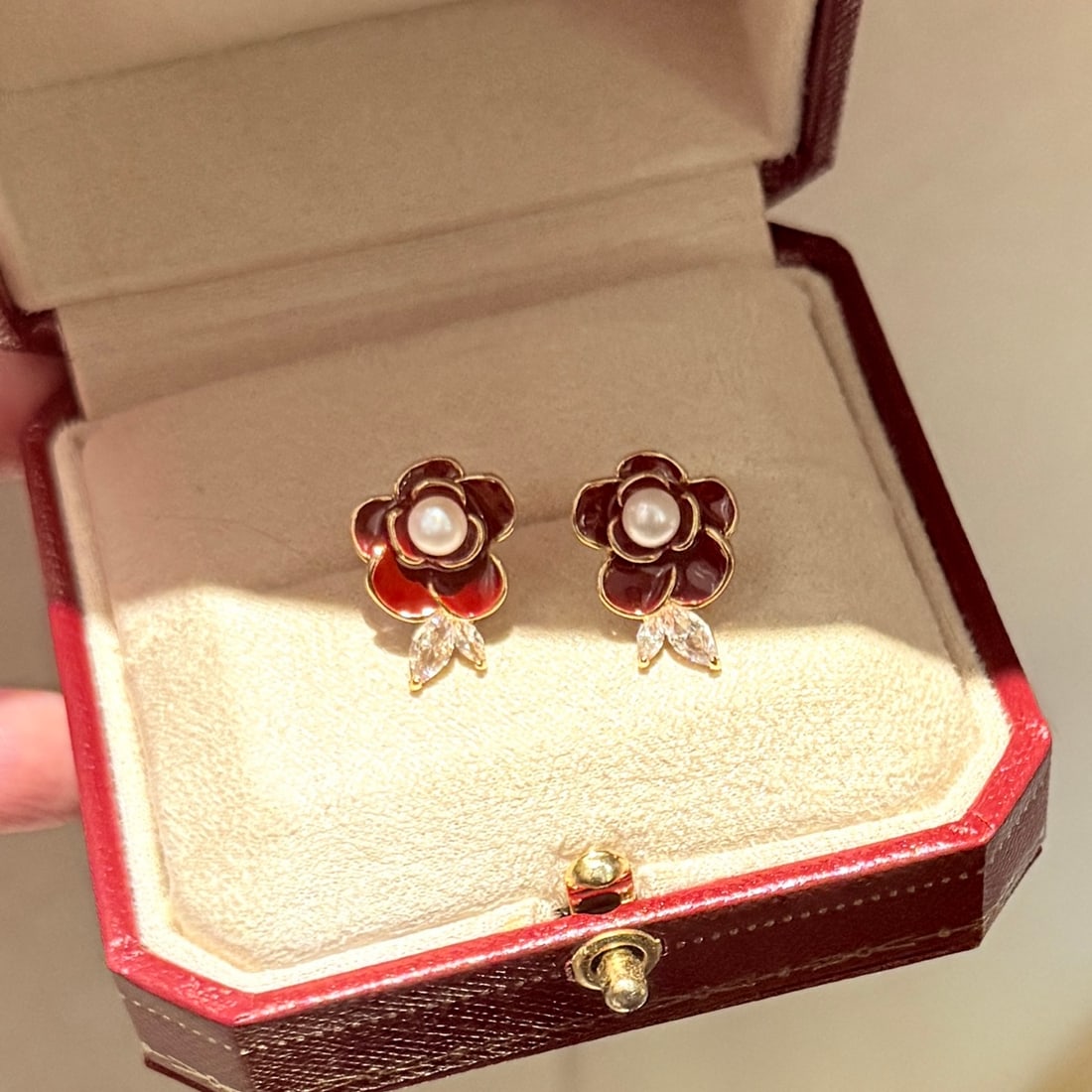 Natural pearl earrings - 4