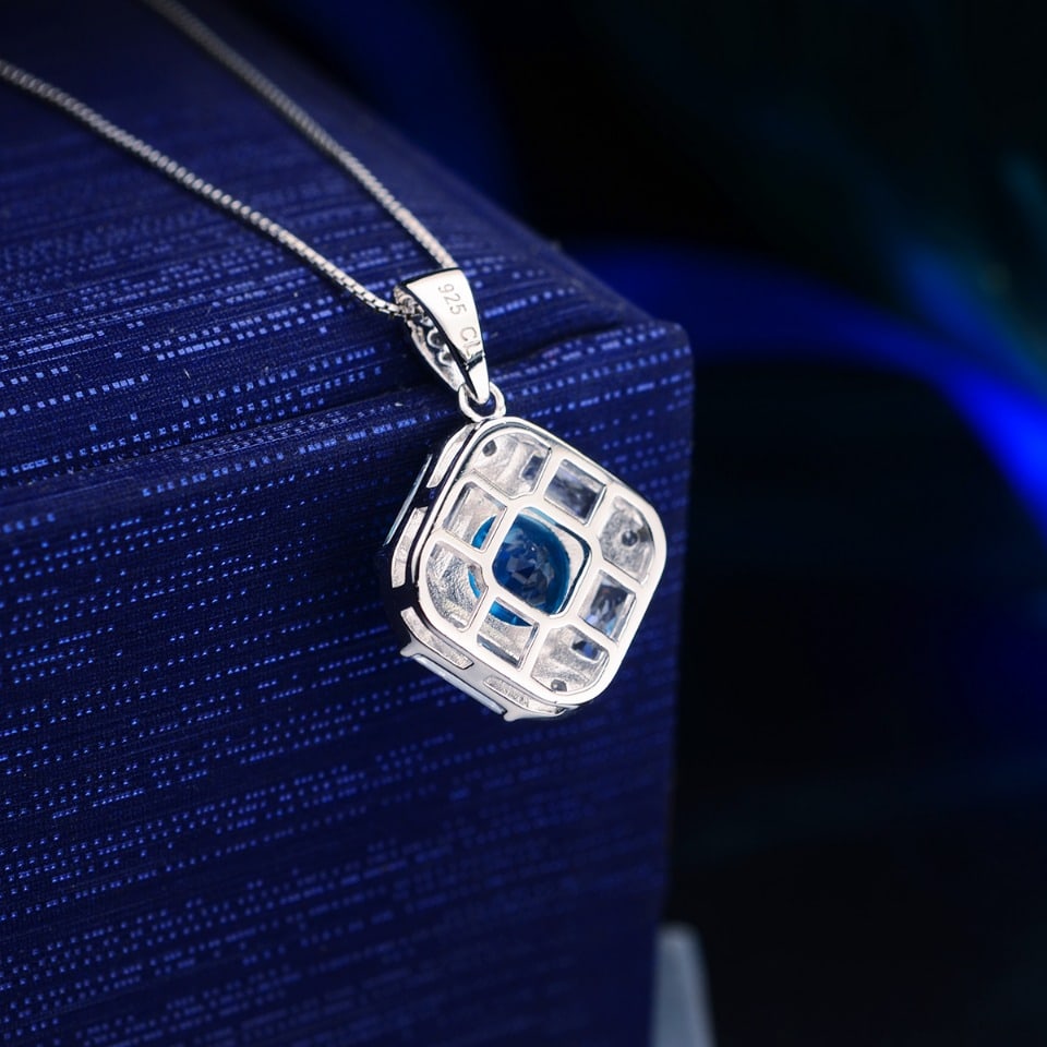 925 Silver Topaz Necklace - 3