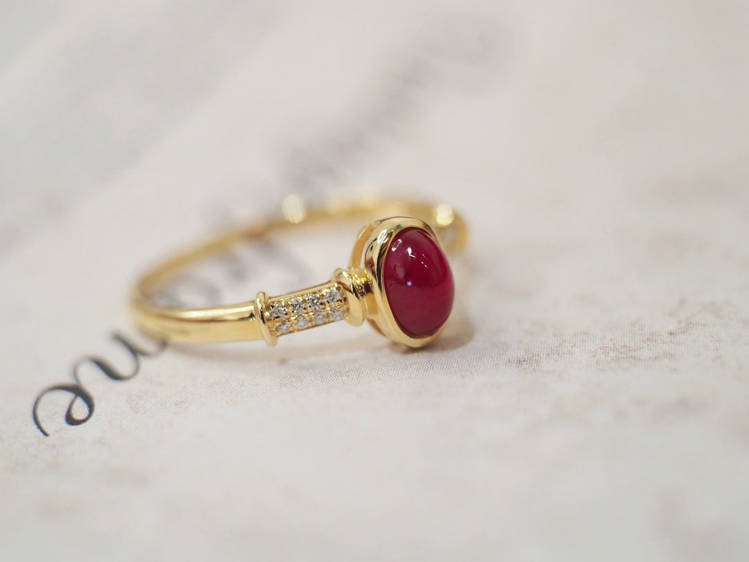 18K Diamond and Ruby Ring - 6