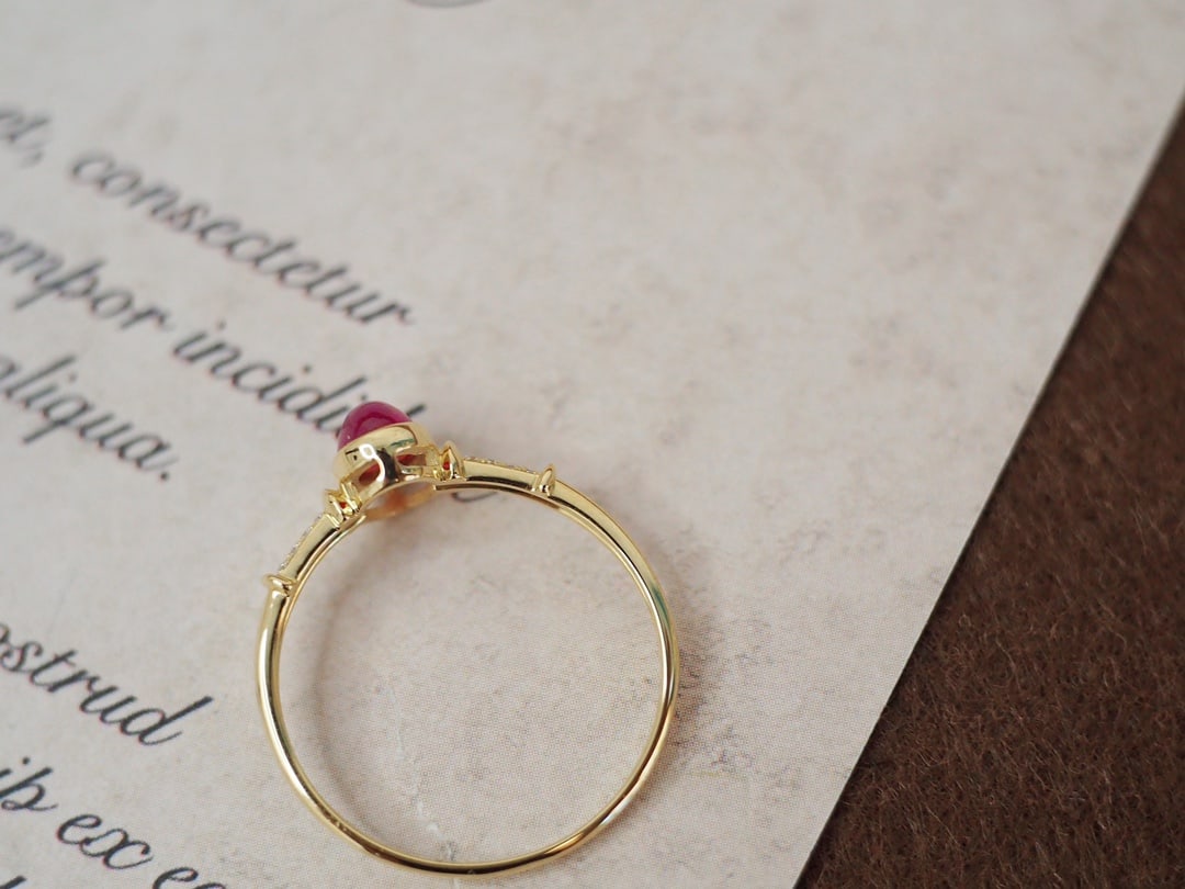 18K Diamond and Ruby Ring - 7