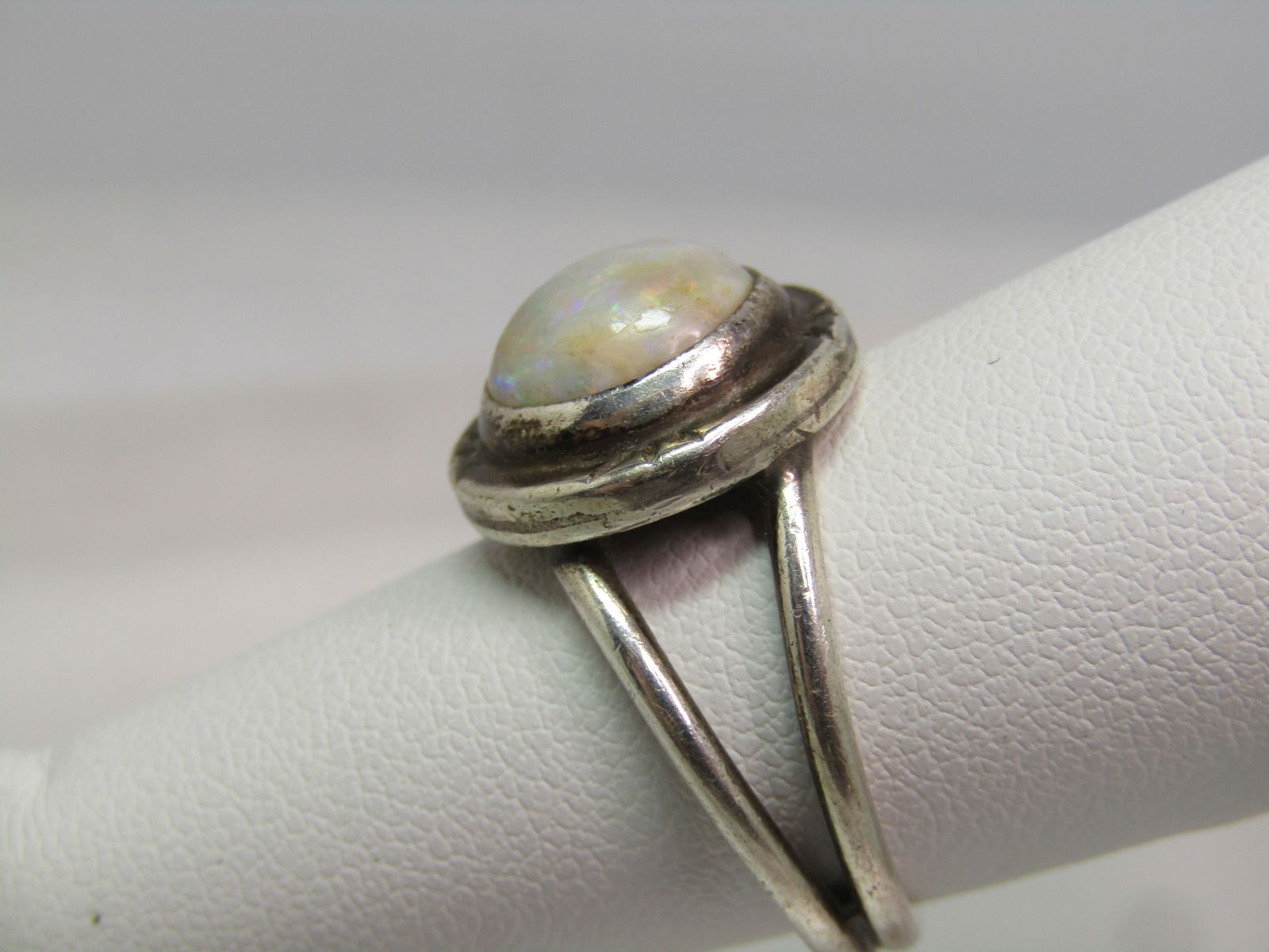 Vintage Sterling Southwestern Opal ring, Sz. 6.5, 1970's - 4