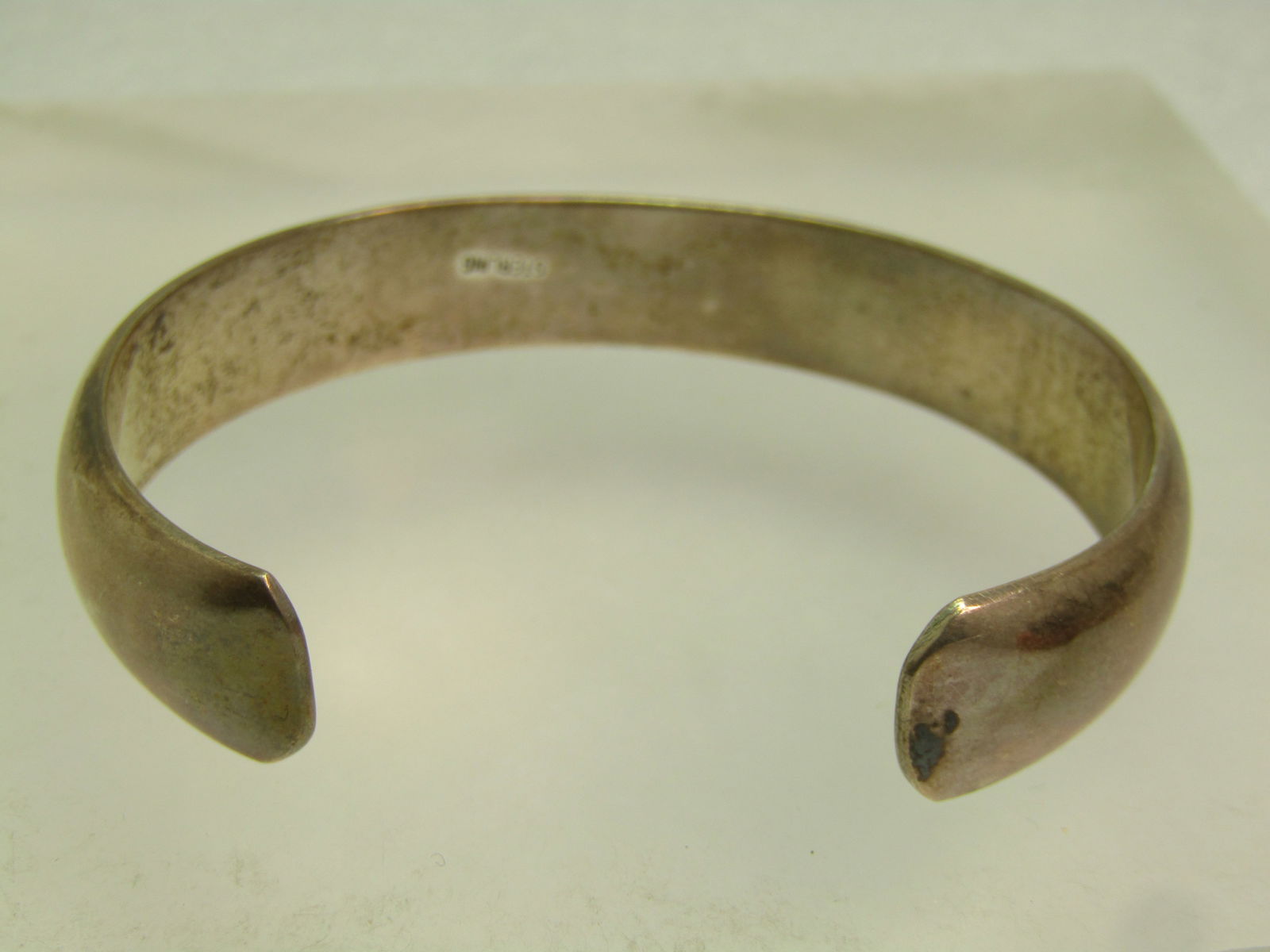 Vintage Sterling Domed Cuff Bracelet, 6.5", 1970's-1980's - 3