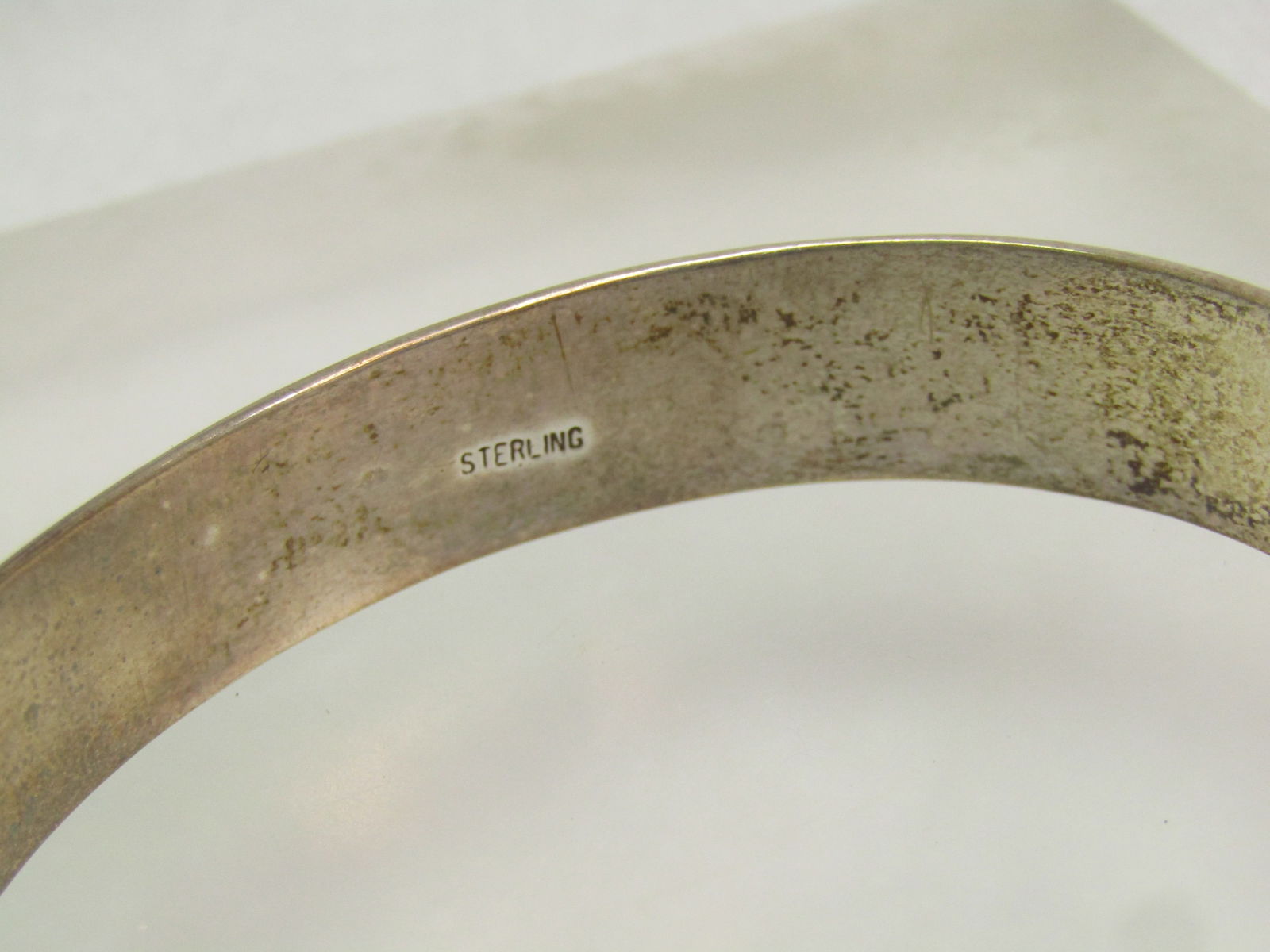 Vintage Sterling Domed Cuff Bracelet, 6.5", 1970's-1980's - 4