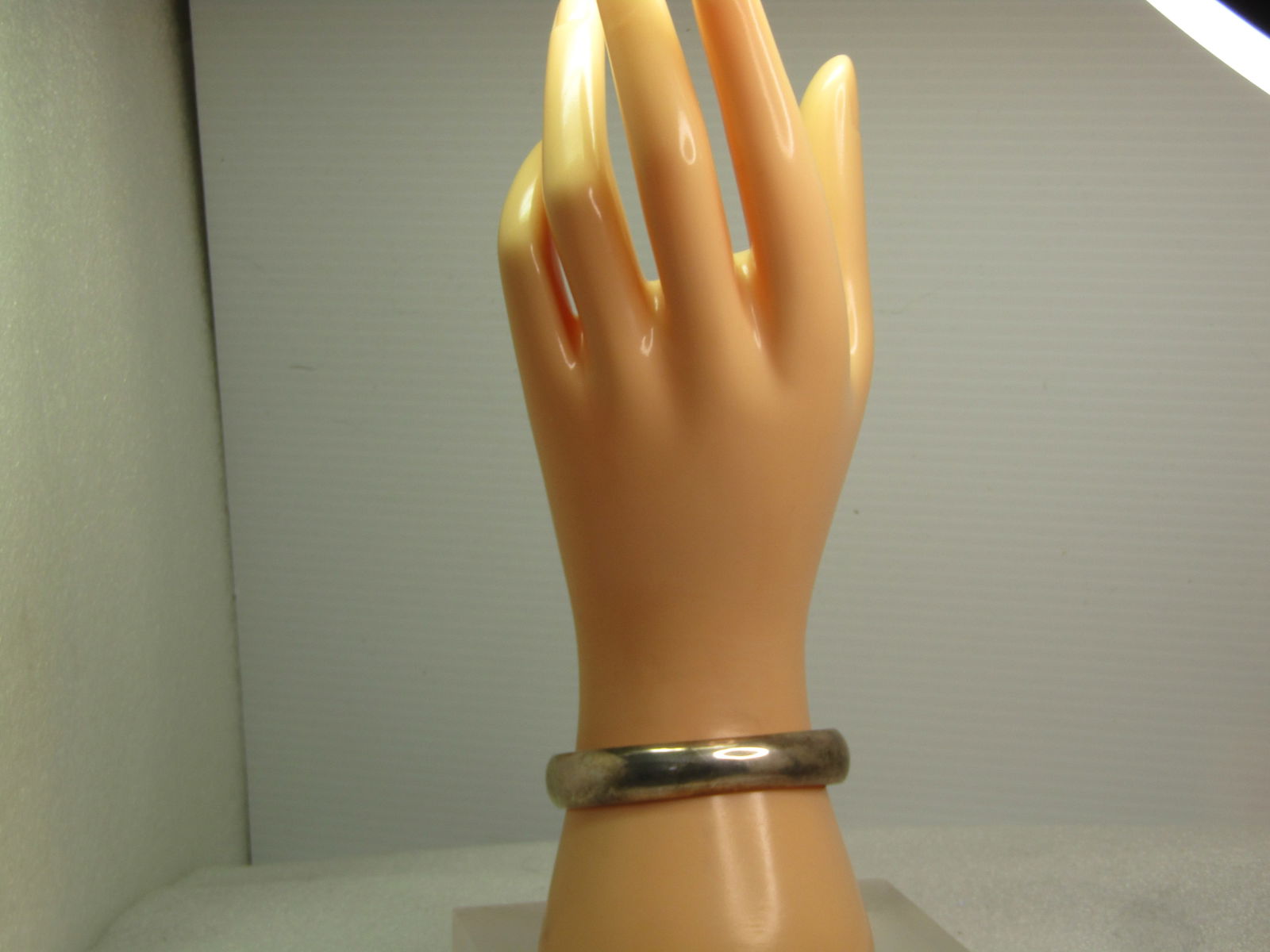 Vintage Sterling Domed Cuff Bracelet, 6.5", 1970's-1980's - 6