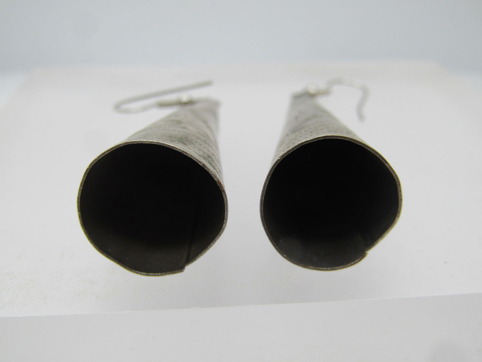 Vintage Conical Stamped/Engraved Southwestern Drop Earrings, 1960's-1970's - 5