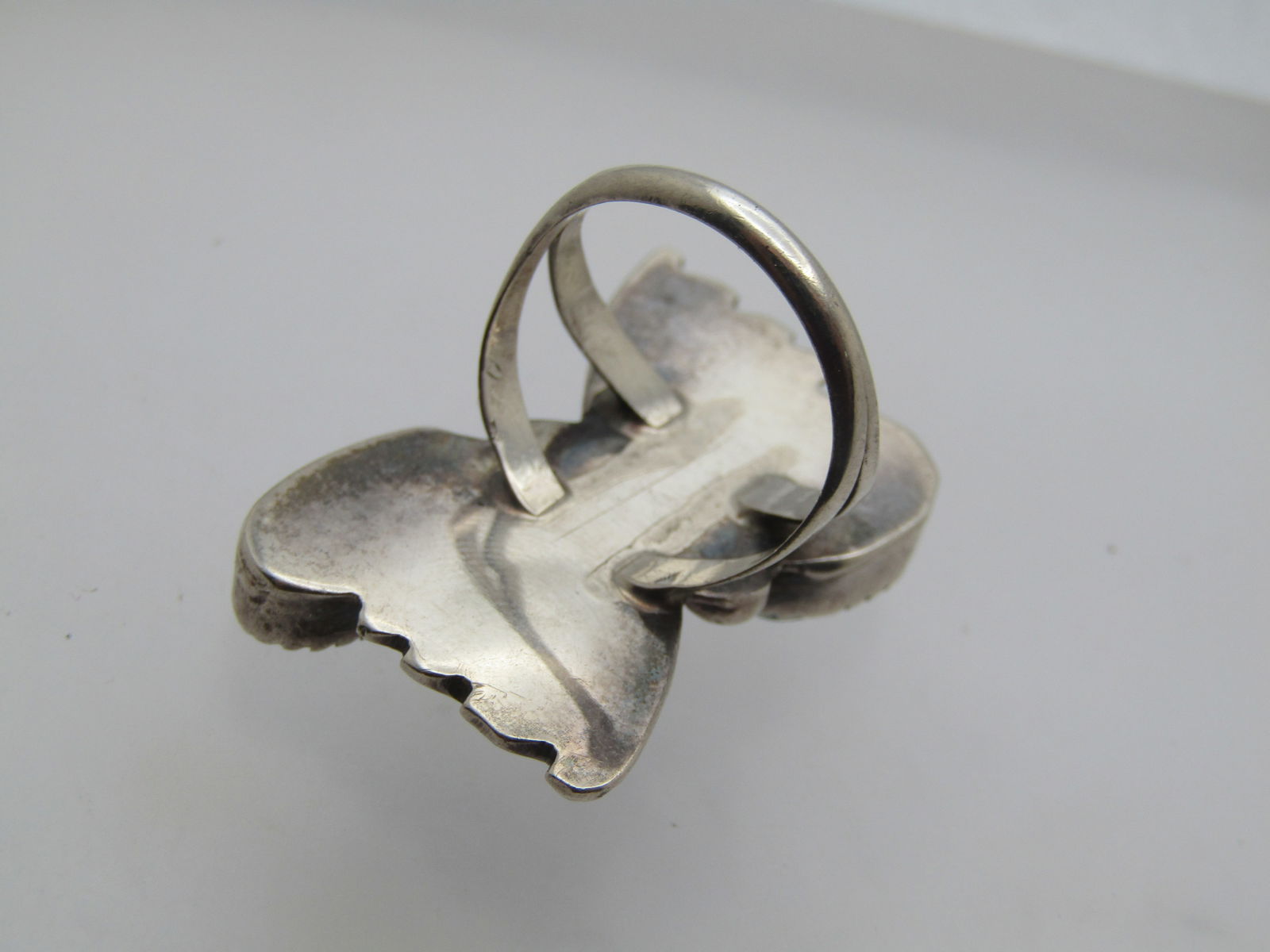 Vintage Sterling Southwestern Turquoise Ring, Sz. 6, 1970's-1980's - 4