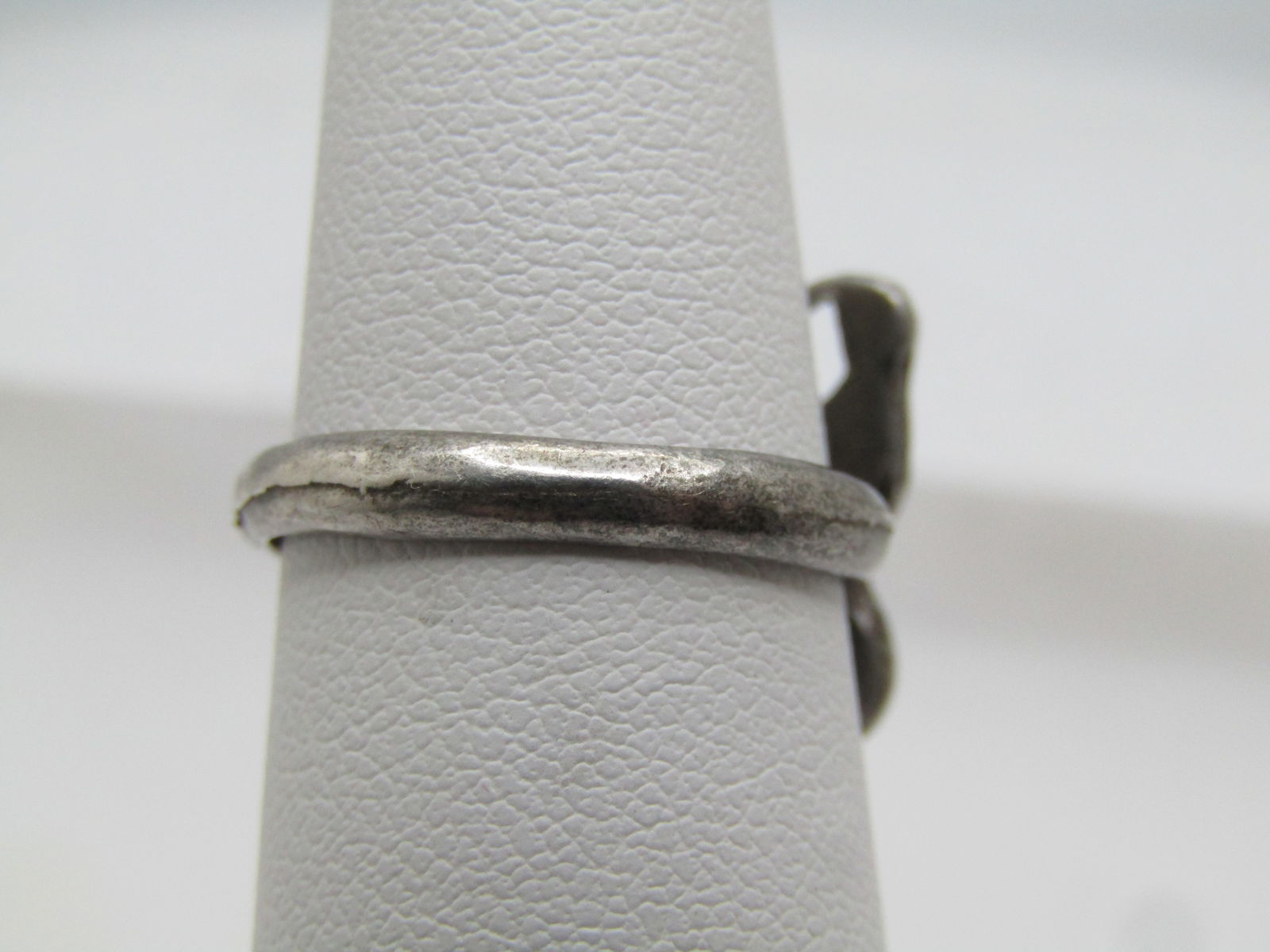 Vintage Sterling Southwestern Inlaid Butterfly Ring, Sz. 6. 1970's - 4