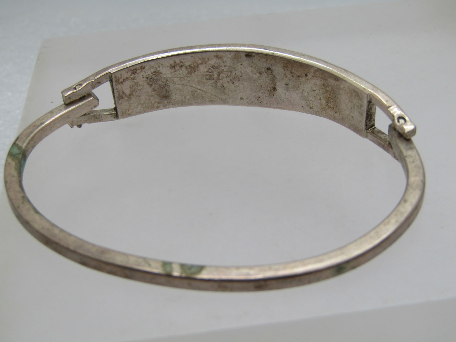 Vintage Sterling Inlaid Bracelet, Taxco, Mexico, 6.75, 1960's-1980's - 4