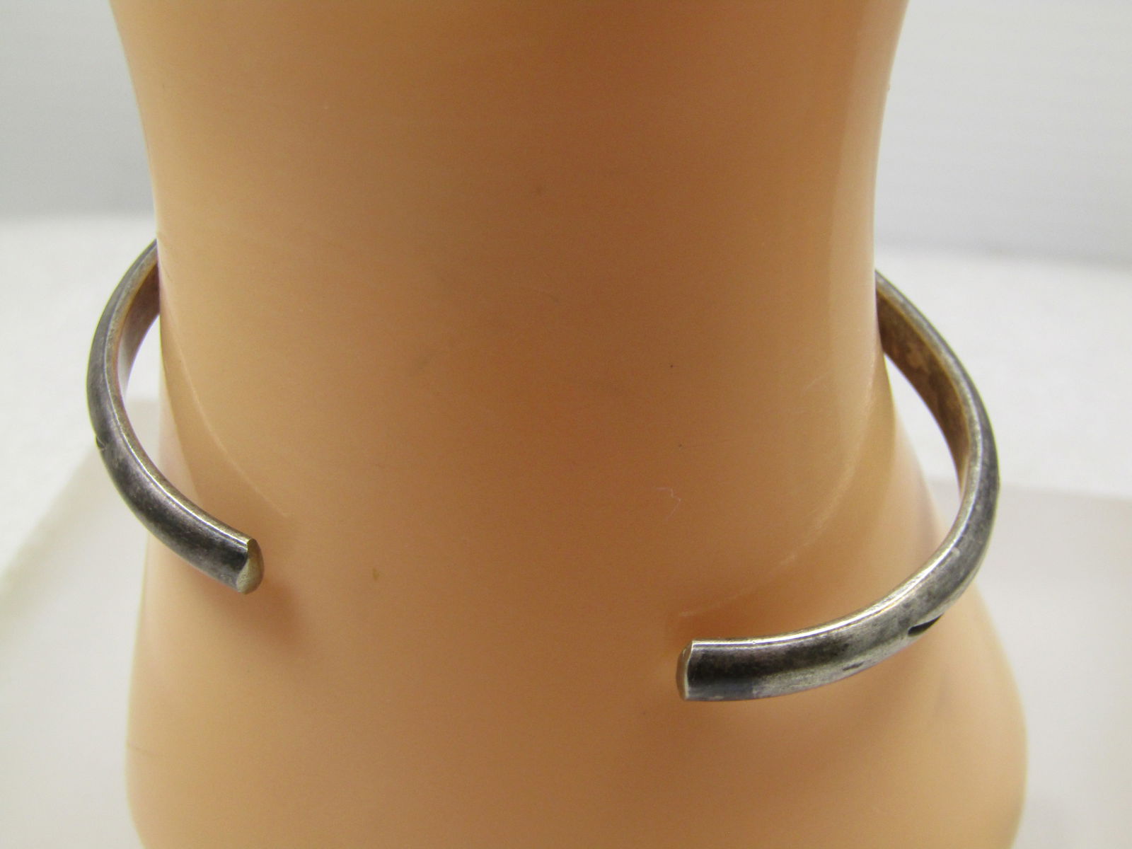 Vintage Navajo Stamped Cuff Bracelet, 6.5", 1960's-1970's, Signed E. Y. (Elsie Yazzie) - 3