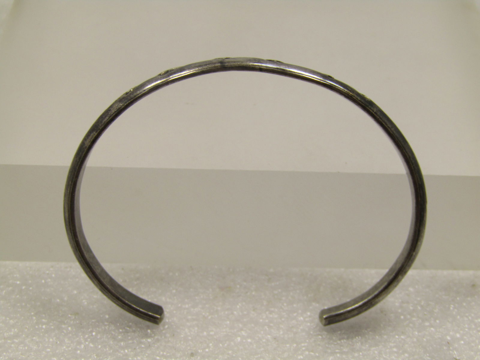 Vintage Navajo Stamped Cuff Bracelet, 6.5", 1960's-1970's, Signed E. Y. (Elsie Yazzie) - 6