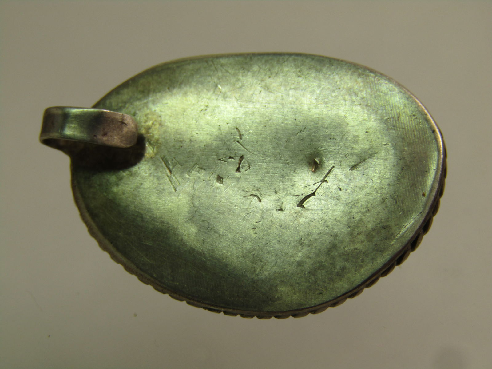 Vintage Sterling Southwestern Turquoise Mixed Stone Pendant, 1960's-1970's - 4