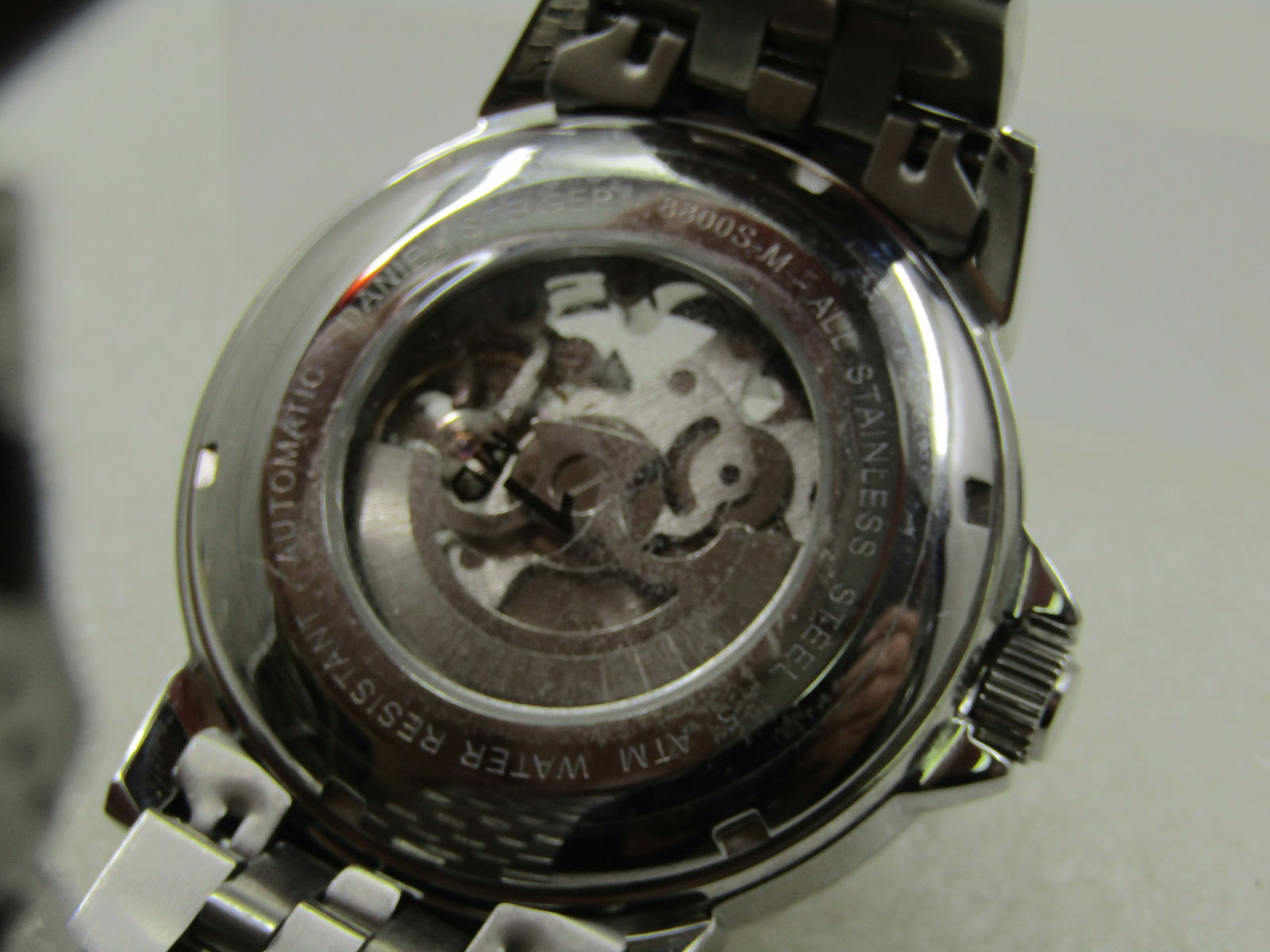 Daniel Steiger Skeleton Automatic Men's Watch, Stainless Steel, Wide Woven Band - 8