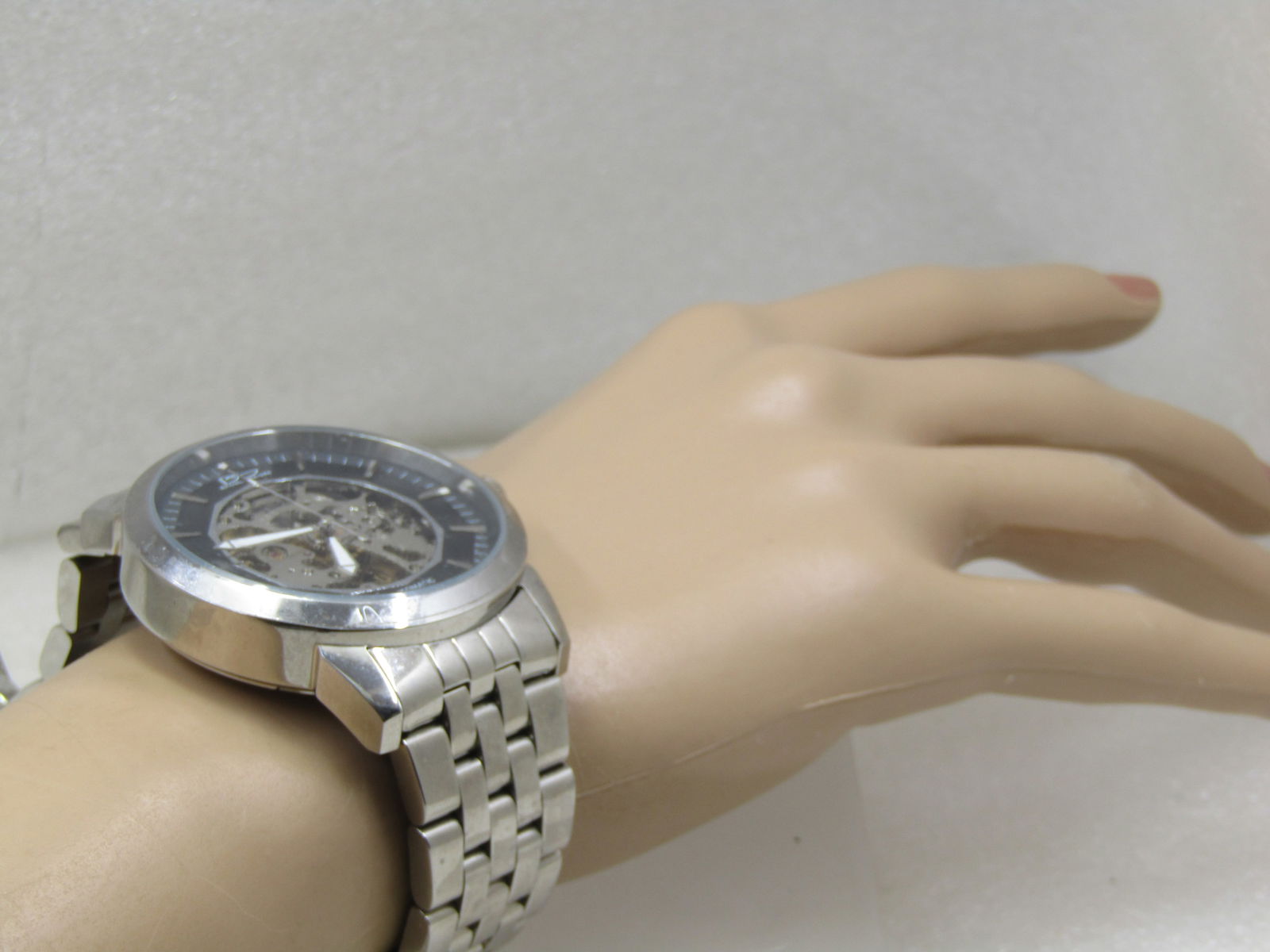 Daniel Steiger Skeleton Automatic Men's Watch, Stainless Steel, Wide Woven Band - 9