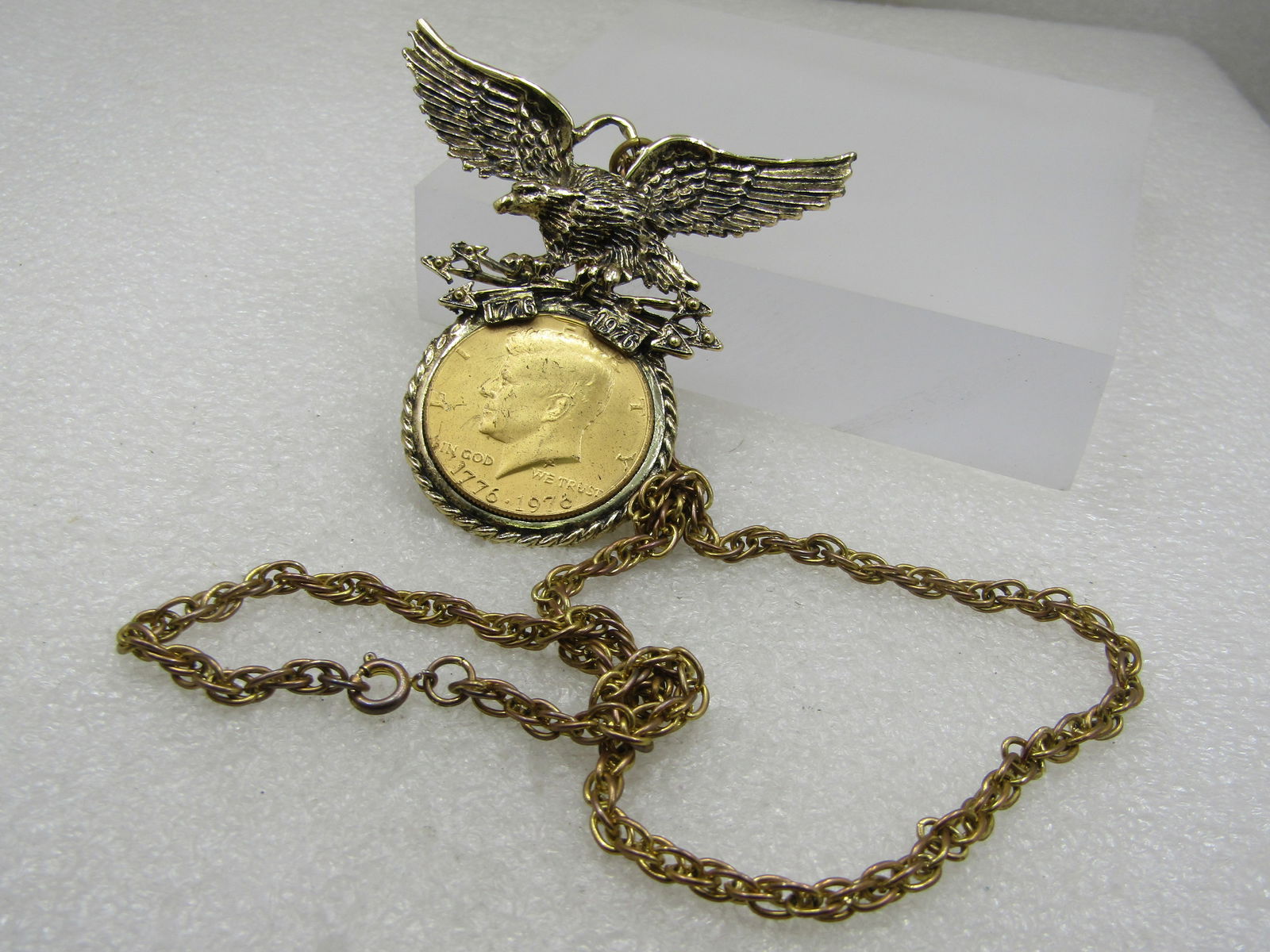 Vintage Rhinestone Owl Brooch, 1950's-1960's - 3