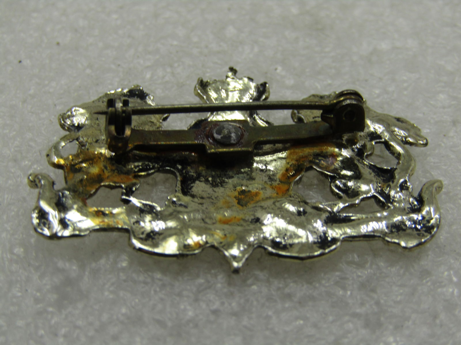 Vintage Lion Crest Brooch, 1960's, 1.5" - 5
