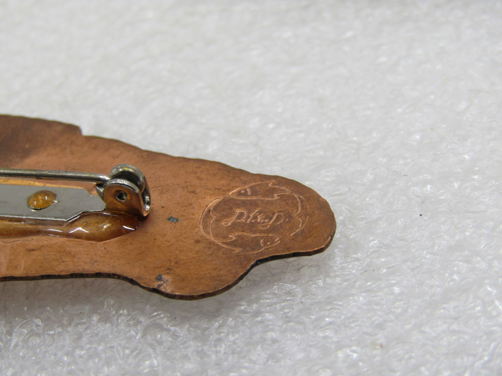 Vintage DFTD Signed Mercedes Convertible Brooch - 6