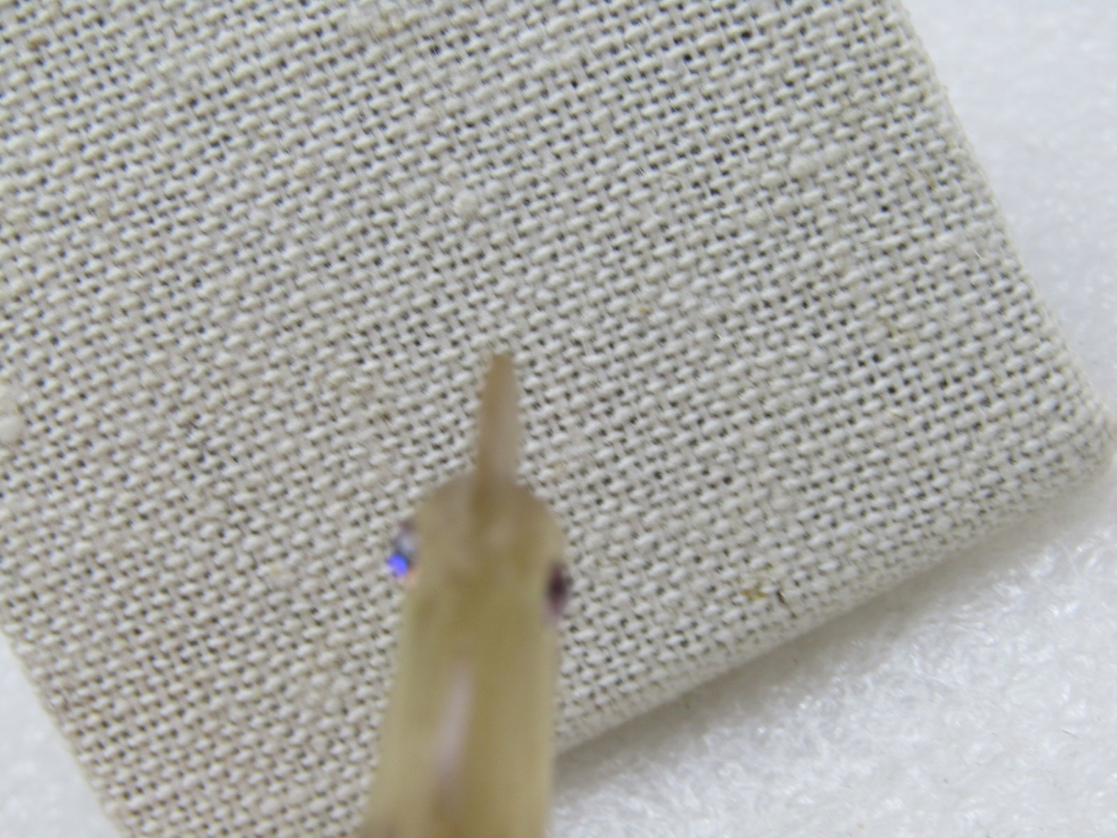 Vintage Pale Yellow Resting Rooster Brooch Rhinestone Eyes, 2" - 6