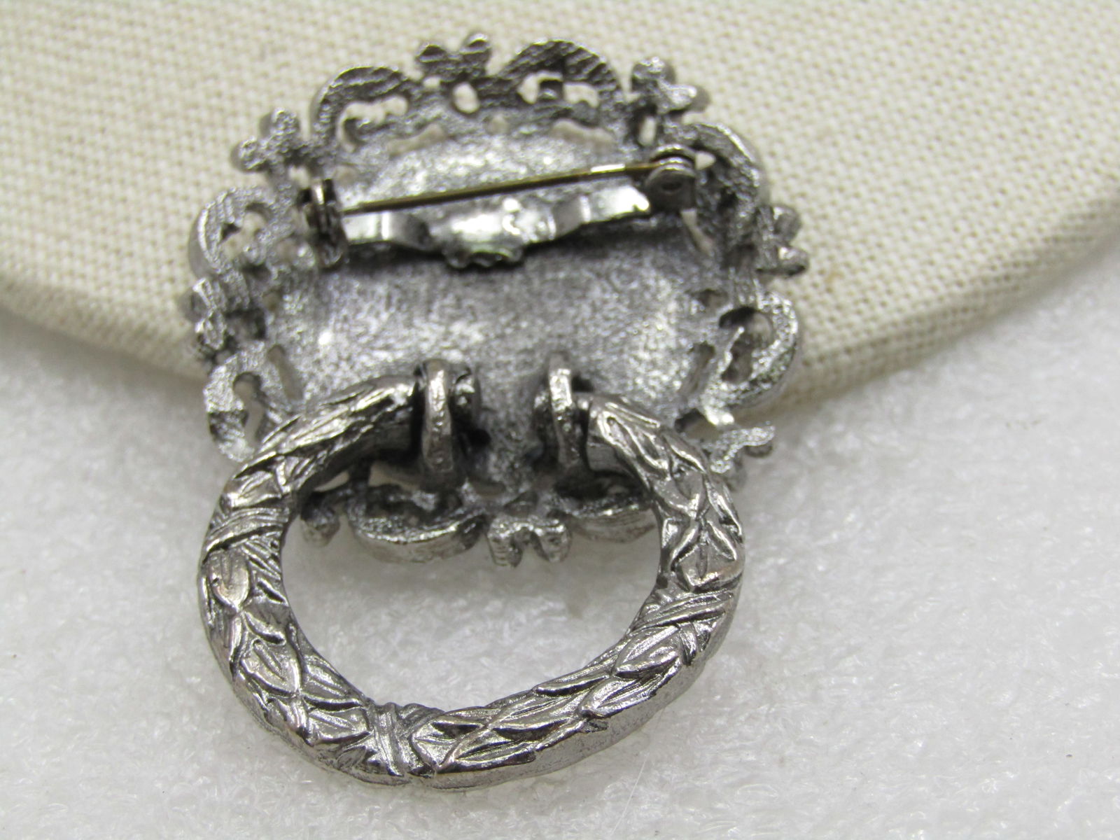 Vintage Faux Napolean Emperor Coin Brooch, 1960's-1970's, 2.25" - 4