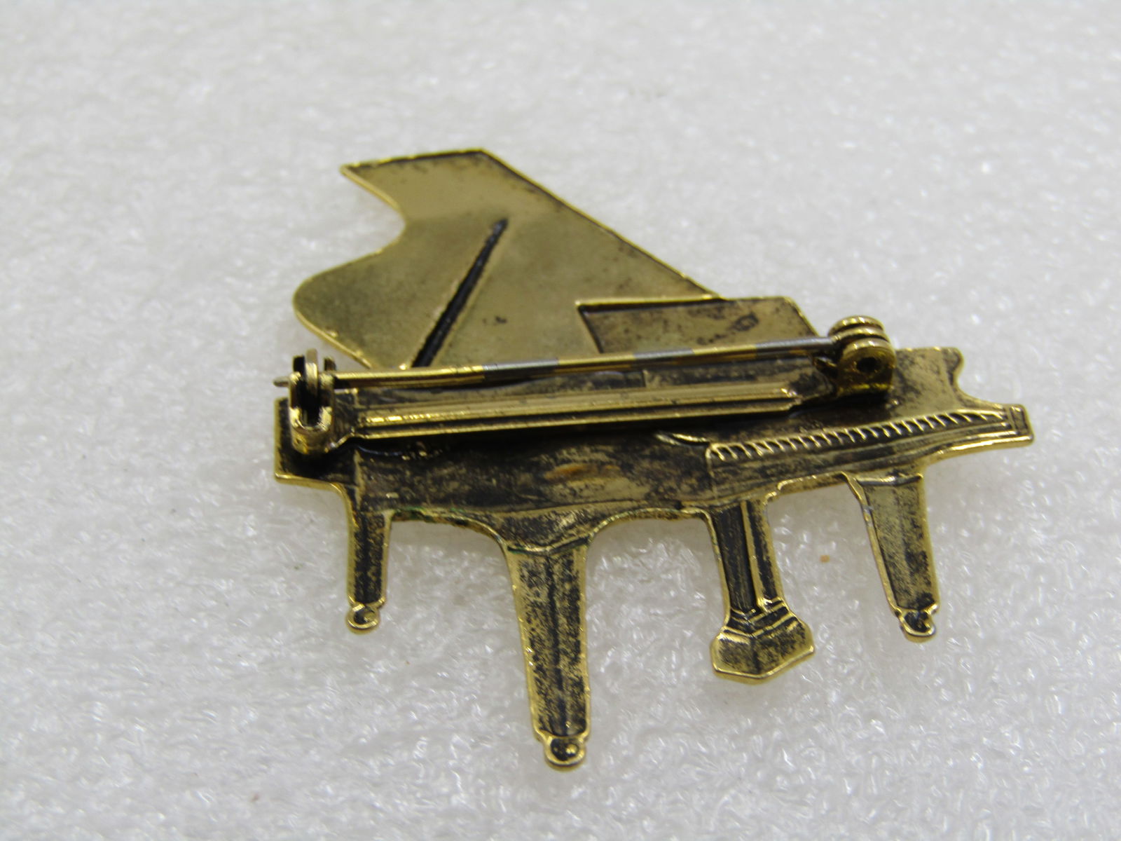 Vintage Baby Grand Piano Brooch, Gold Tone, 1960's - 4