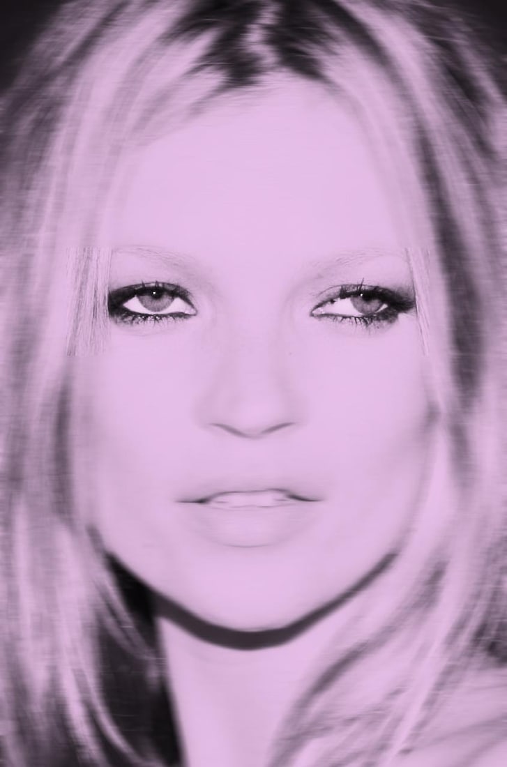 It's In The Eyes Lilac - Kate Moss Pop Art Print: 2023: Title: It's In The Eyes Lilac - Kate Moss Pop Art Print: 2023 Description: It's In The Eyes Lilac - Kate Moss Pop Art Print 2023 by BATIK paper size 40x30" inches / 101 x 76 cm signed and numbered by