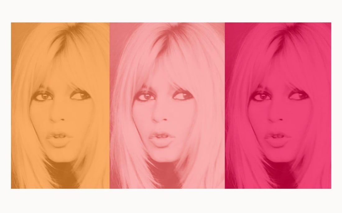 Pink Bardot Triptych by BATIK: 2023 - 8