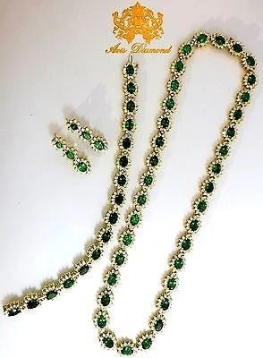 70.72CT NATURAL TSAVORITES DIAMOND BRACELET EARRINGS NECKLACE SUITE**: Title: 70.72CT NATURAL TSAVORITES DIAMOND BRACELET EARRINGS NECKLACE SUITE** Description: 70.72CT NATURAL TSAVORITES DIAMOND BRACELET EARRINGS NECKLACE SUITE $98,000.00 PRODUCT DESCRIPTION The Tsavori