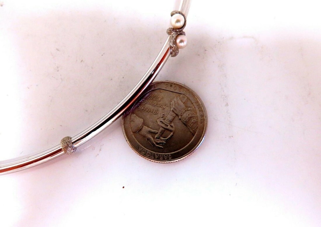 18kt Gold Tubular Diamond Cable Link Necklace** - 2