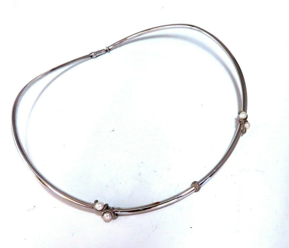 18kt Gold Tubular Diamond Cable Link Necklace** - 8