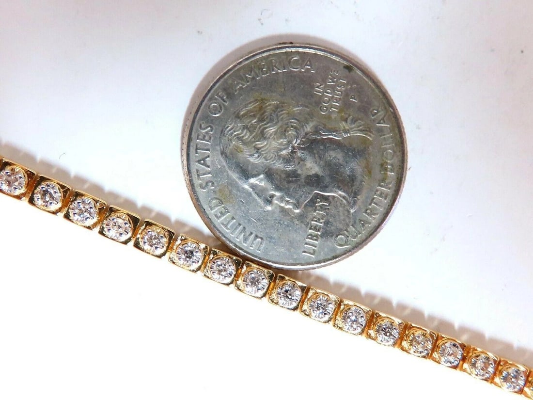 1.04ct Round Diamonds Vintage Retro Style Bracelet 14kt 11008** - 2