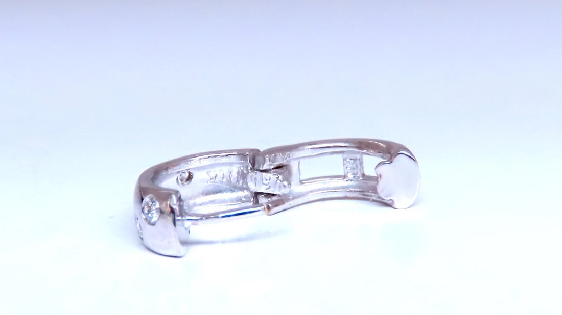 .20ct Natural Diamonds Single Hoop Earrings 14kt 45744** - 4