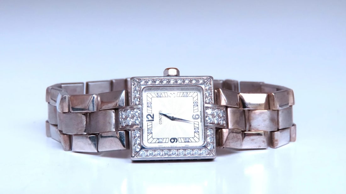 Concord LaScalla Diamond Watch 18kt Gold 12525**: Title: Concord LaScalla Diamond Watch 18kt Gold 12525** Description: Concord LaScalla Diamond Watch 18kt Gold 12525 $7,500.00 PRODUCT DESCRIPTION classic concord lascalla 0.50ct natural diamonds g-col