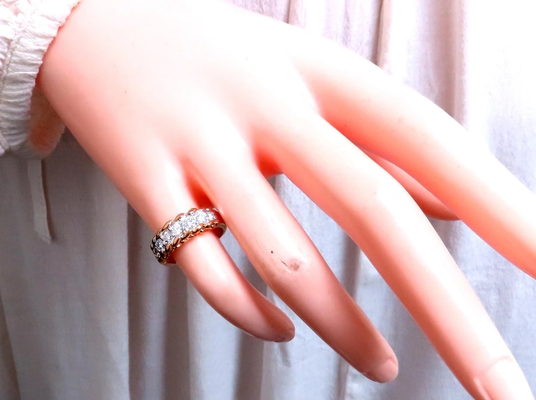 .80ct Natural Diamonds Band Ring 14kt Gold 12432** - 4