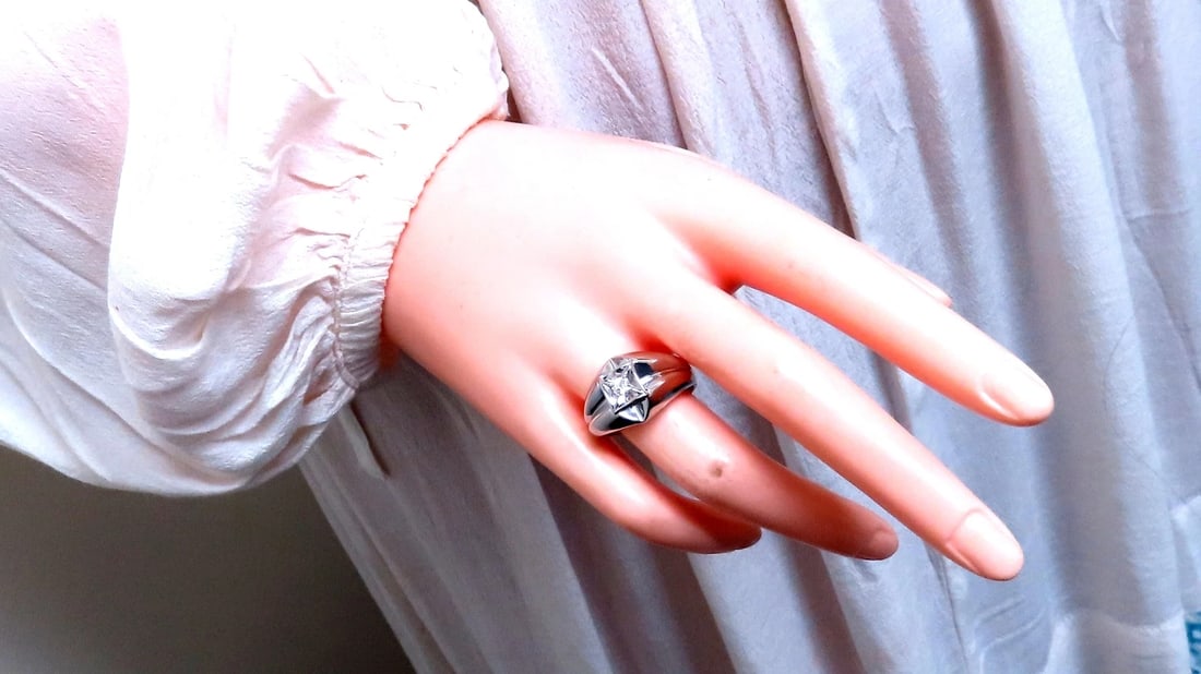 .15ct Natural Round Diamonds Mens Ring 14kt 12425** - 5