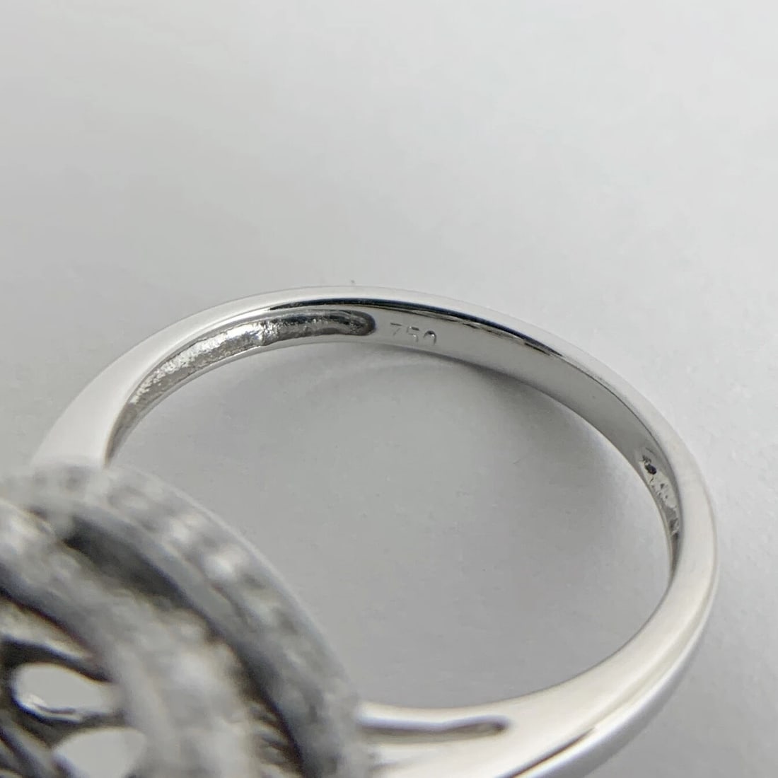 Plum Rhodolite Garnet Diamond Gemstone Cocktail Ring 18K White Gold, 6.35 CTW - 10