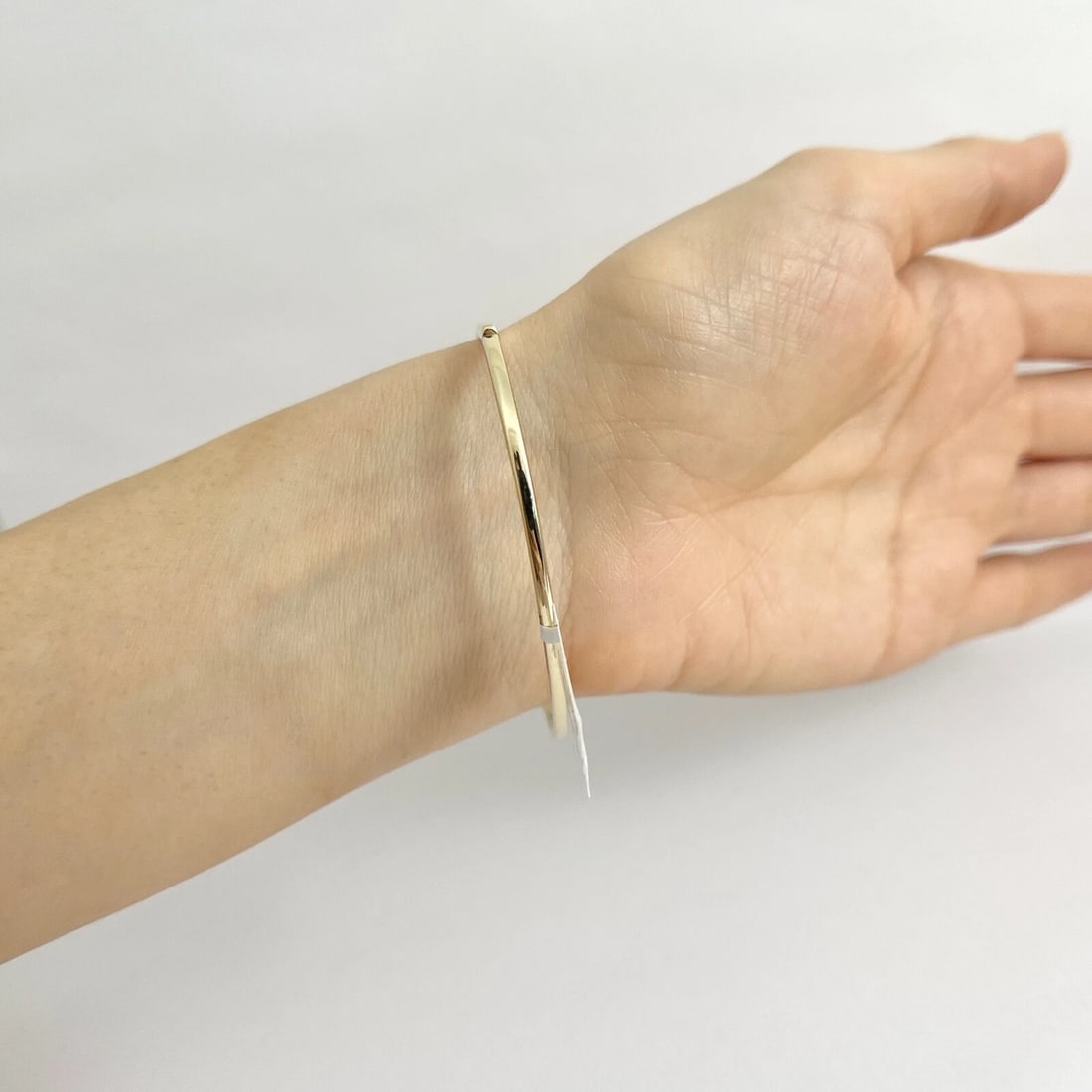 Thin Ruby Gemstone Bangle Bracelet 14K Yellow Gold, 1.05 CTW - 5