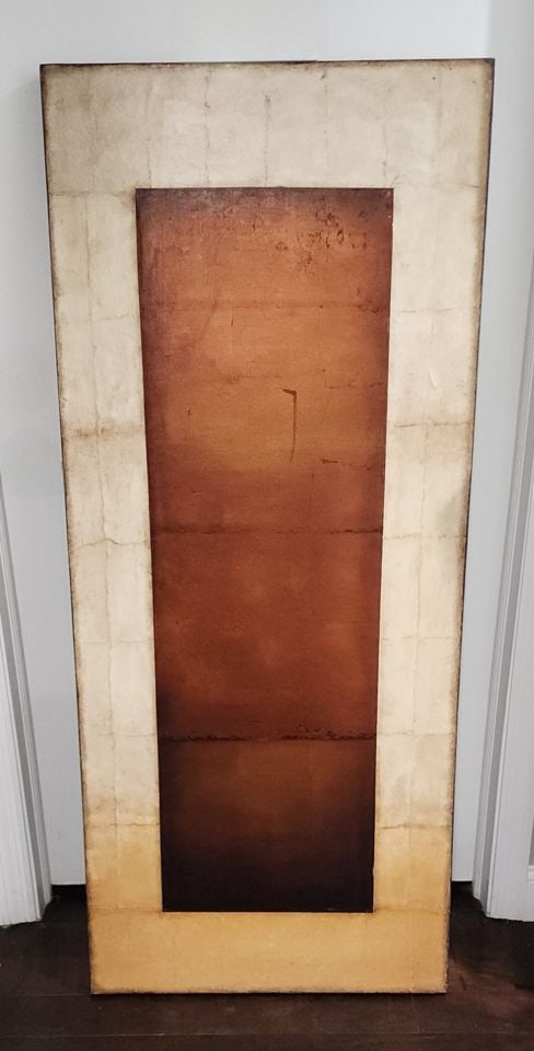 Large striking mid-century abstract constructivist mixed media painting: Title: Large striking mid-century abstract constructivist mixed media painting Description: Large striking mid-century abstract constructivist mixed media painting Please note that this lot has a conf