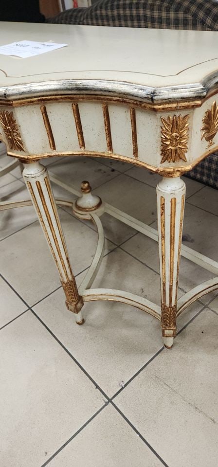 Magnificent Rare Vintage Neoclassical Italian Louis 16th Style Gilded Console. 61"x 22"x 32"h - 8