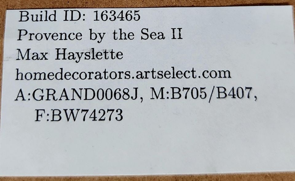 ( Set 2 of 2) Max Hayslette "Provence by the Sea II" signed Ltd Edition 30x24 seriograph of vibrant - 7