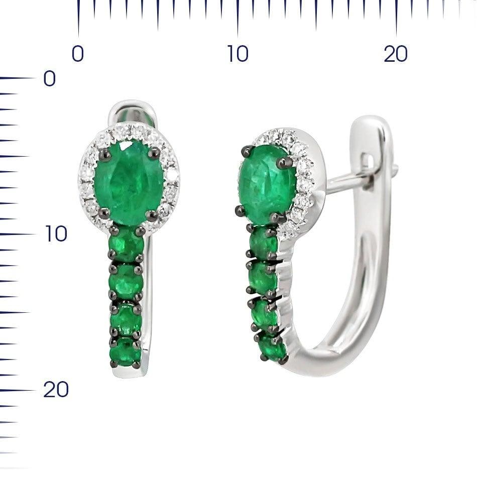 Fancy Emerald White Diamond White Gold Ring - 4