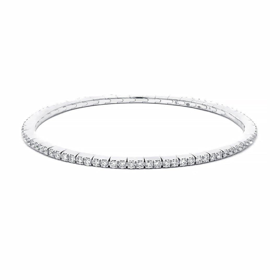 Capsule Band Diamond 18K Gold Bracelet for Her (1 of 5)