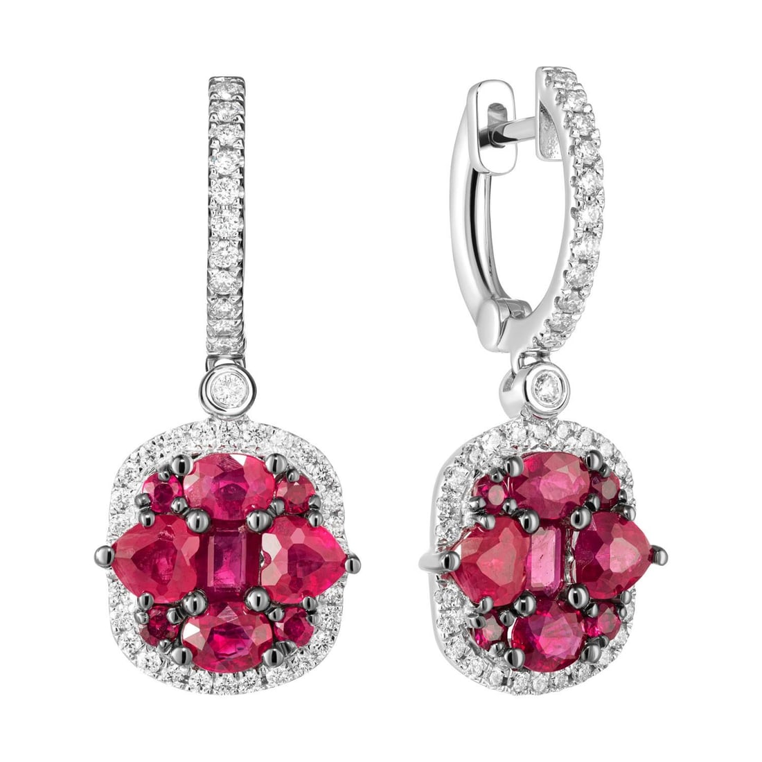 Original Natkina Red Ruby Diamond Romantic Gift Ring for Her - 4